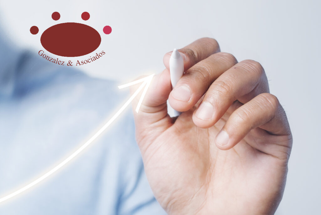 man giving a graph presentation using a high technology digital